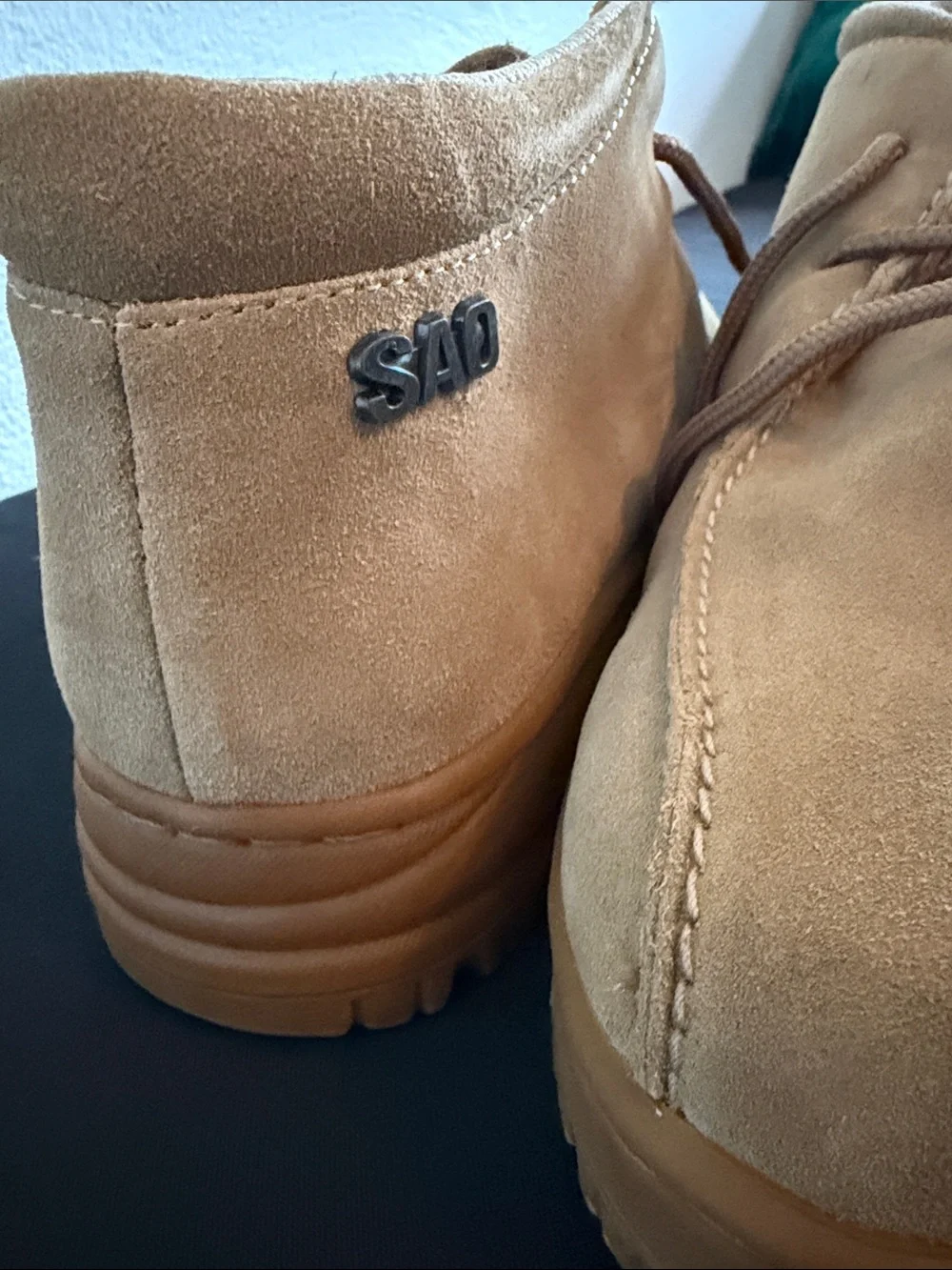 SAS Men's Chukka Boots in Tan Suede